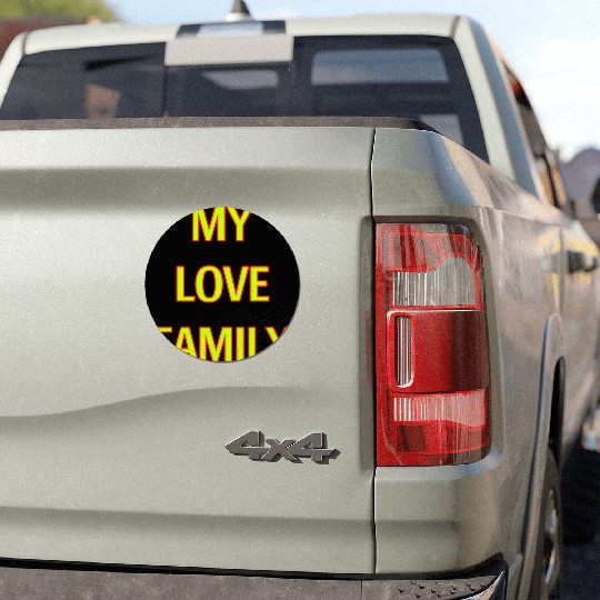 MY LOVE FAMILY USA Car Magnets