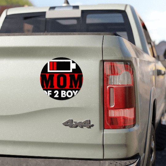Mom of 2 Boys Mom and Son Matching Mom Gifts Car Magnets