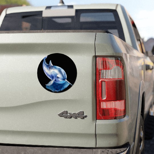 Narwhal Whale Car Magnets