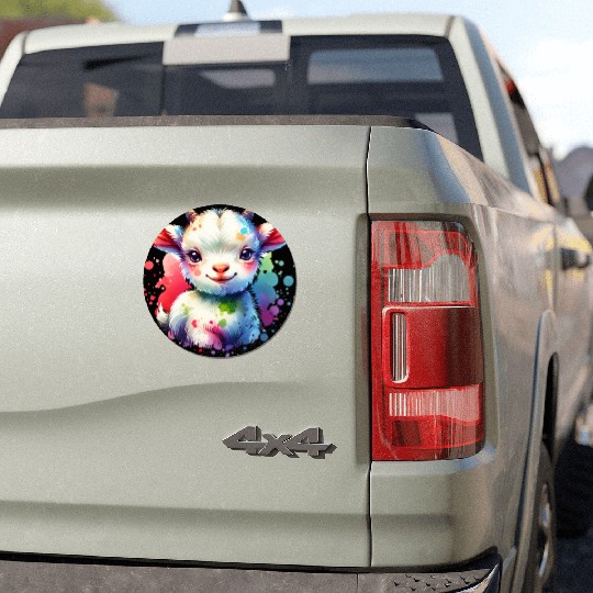 Cute Goat Lover Farm Animal Lamb Enthusiast Design Car Magnets