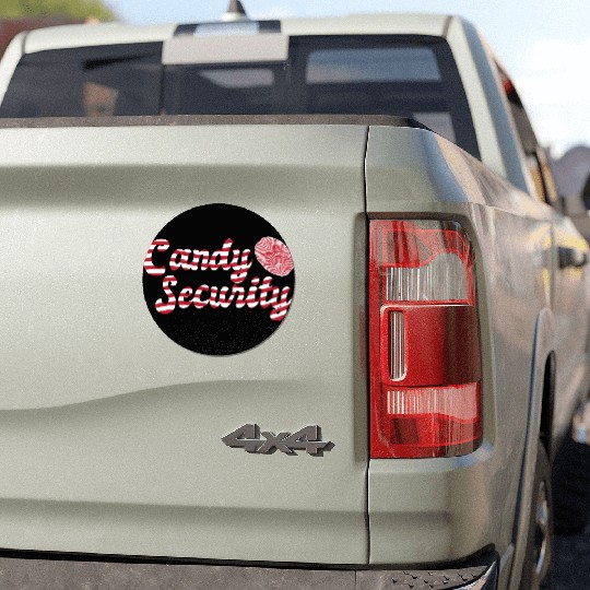 Candy Security Mom Dad Matching Birthday Costume Car Magnets