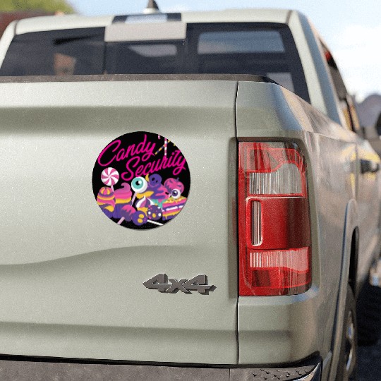 Candy Security Mom Dad Matching Birthday Costume Car Magnets