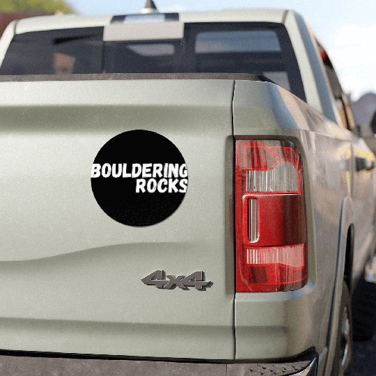 bouldering rocks Car Magnets