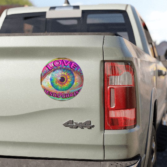Eye (I) Love JESUS CHRIST Car Magnets