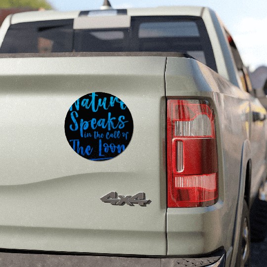 Nature Speaks In The Call Of The Loon 3 Car Magnets