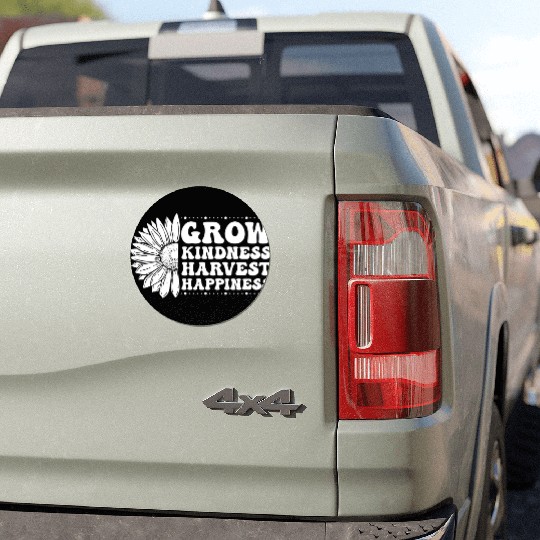 Grow Kindness Harvest Happiness Car Magnets