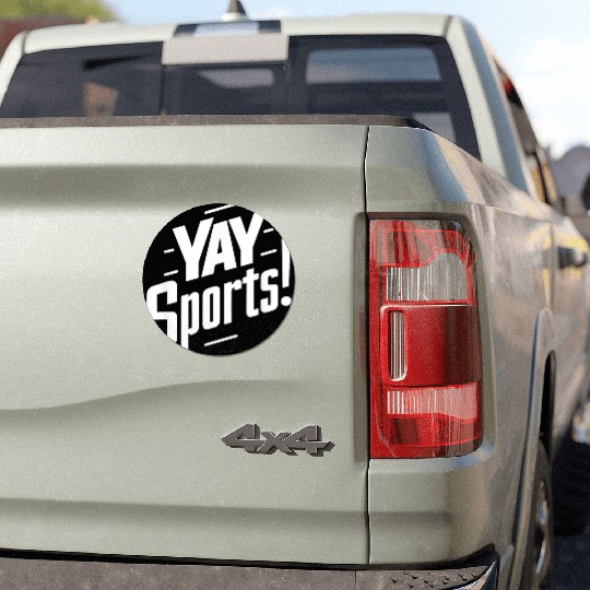 Yay Sports Funny Sarcastic Saying Slogan Car Magnets