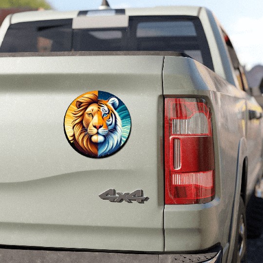 Lion Tiger Car Magnets