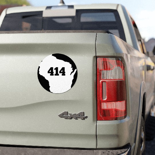 Wisconsin 414 Area Code Car Magnets