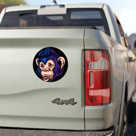 Monkey Hawk Car Magnets