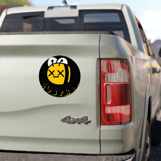 Retro Bold Busy Bee Car Magnets