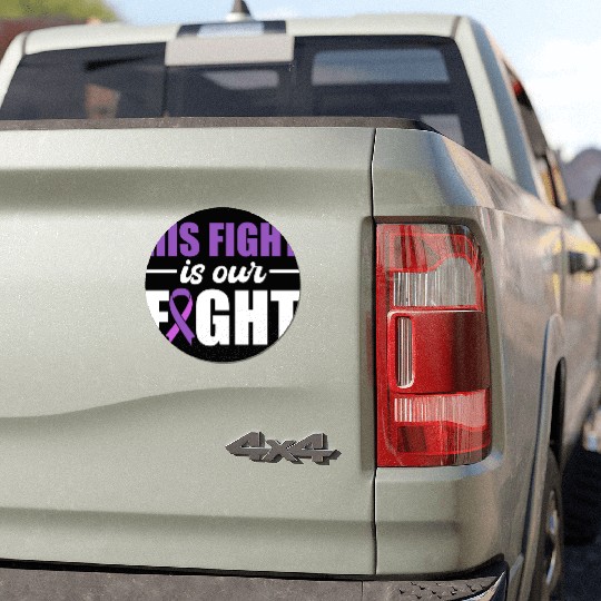 His Fight Is Our Fight Epilepsy Warrior Car Magnets