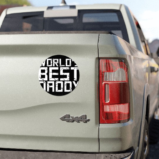 The Best Dad Ever Coolest Daddy in the World Love Car Magnets