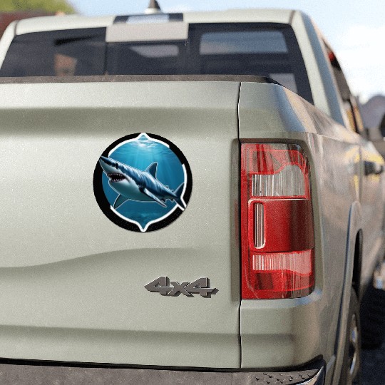 Shark 3d Illusion Car Magnets