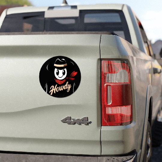Howdy Car Magnets - Classic Fit, Short Sleeve