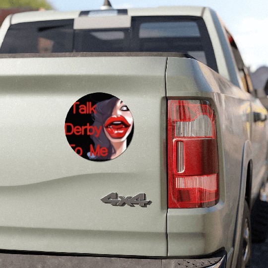 Talk-Derby-Funny-Horse-Racing Car Magnets