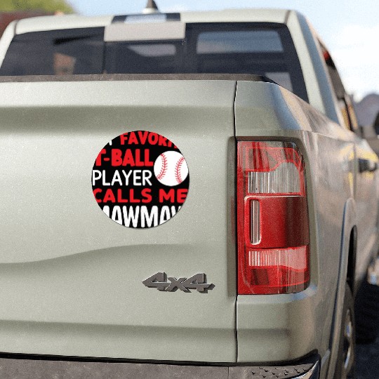 Baseball Grandma Grandmother Grandparents Day Car Magnets