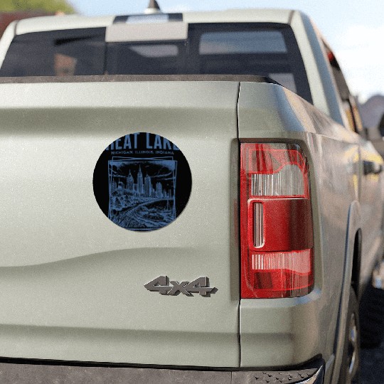 Great Lakes - Retro Car Magnets