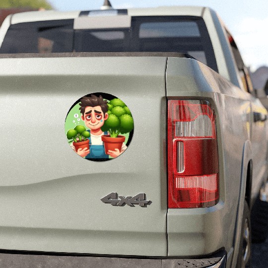 Broccoli Gardener Car Magnets