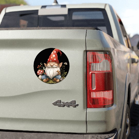 Cute Kawaii Gnomes Clipart, Cute Gnomes PNG Car Magnets