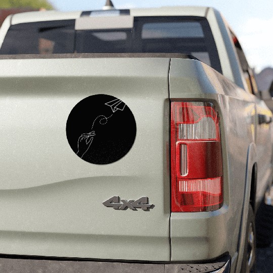 Paper Airplane Wanderlust Traveler Pilot Car Magnets