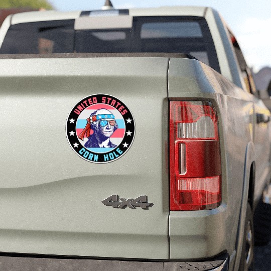 July Cornhole Apparel Clothing Premium Car Magnets
