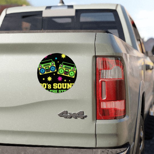 80s Boomboxes Rock the Streets Car Magnets