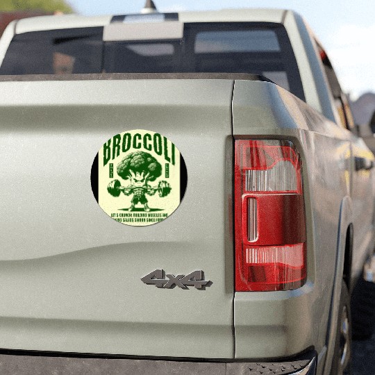 Broccoli fitness. Car Magnets