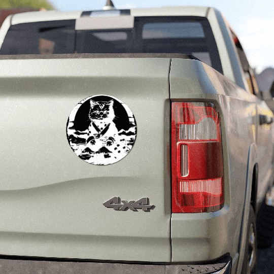 Japanese Cat Car Magnets
