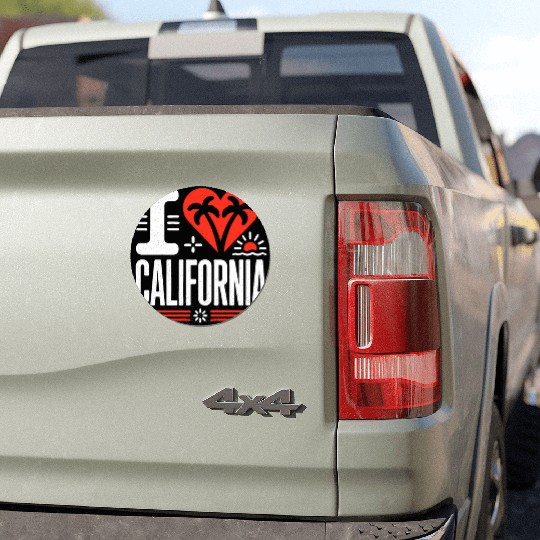 I love California | The Golden State Car Magnets