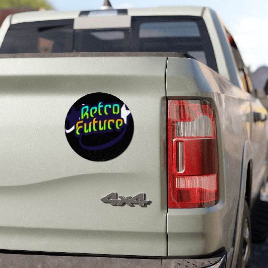 Retro Future - Neon Streetwear for Y2K lovers Car Magnets