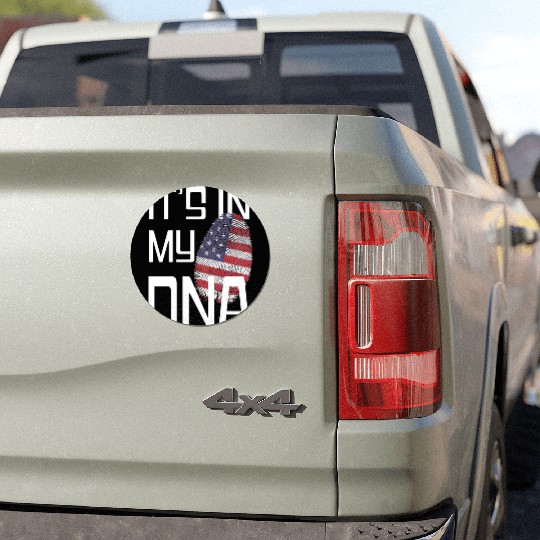 It's in my DNA - Love America Car Magnets