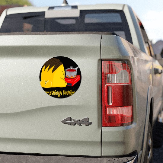 somethings cooking Car Magnets