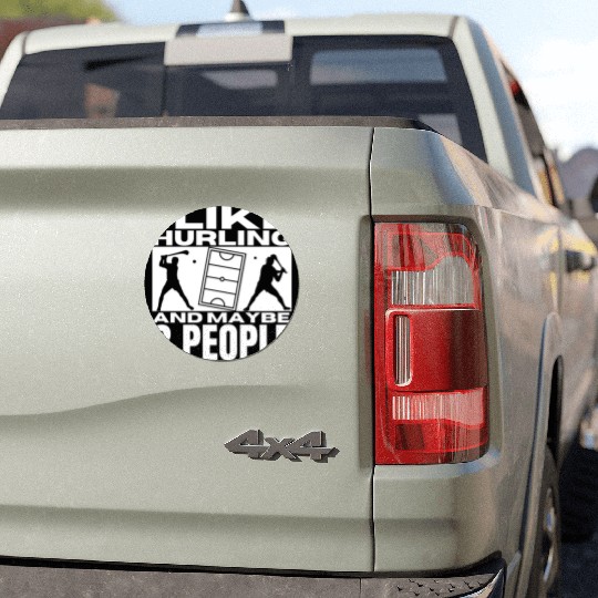 I Like Hurling And Maybe 3 People Funny Hurling Car Magnets