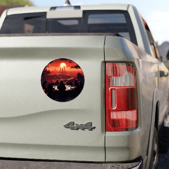 A Group of Rebels Car Magnets