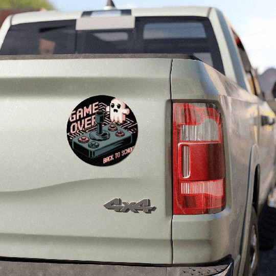 Game over back to school Car Magnets