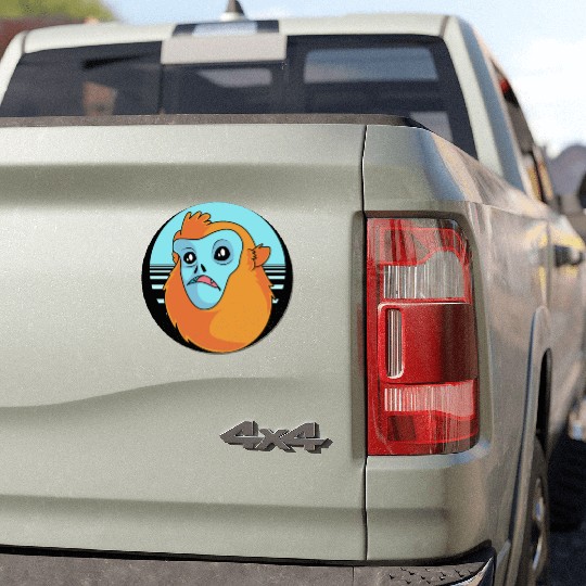 Funny Monkey Face Golden Snub Nosed Monkey Car Magnets