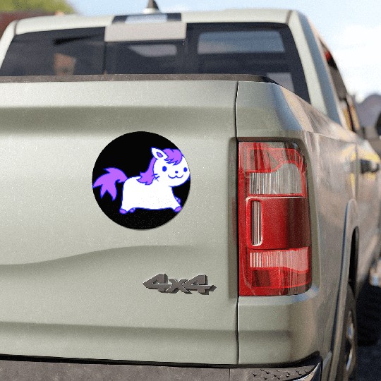 Little Pony Cat Face Little Small Horse Riding Fun Car Magnets