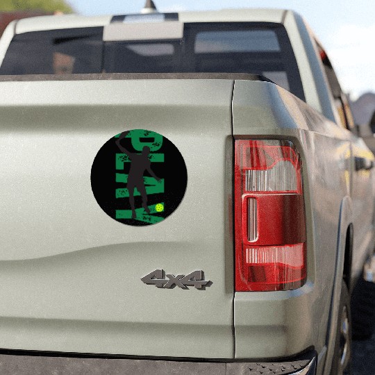 PLAY Pickleball Gold/Green Car Magnets