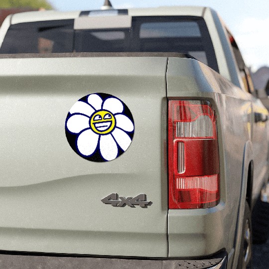 Sweet Flower Spring Summer Nature Funny Face Fun Car Magnets