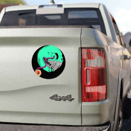 Cringe Zombie Pac Man Car Magnets