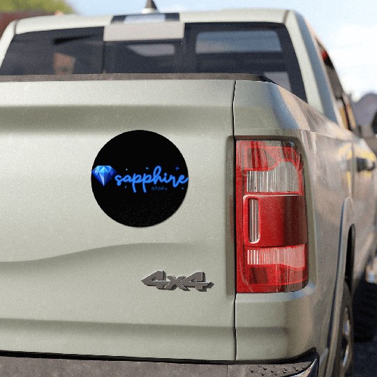 Sapphire gemstone jewel Car Magnets