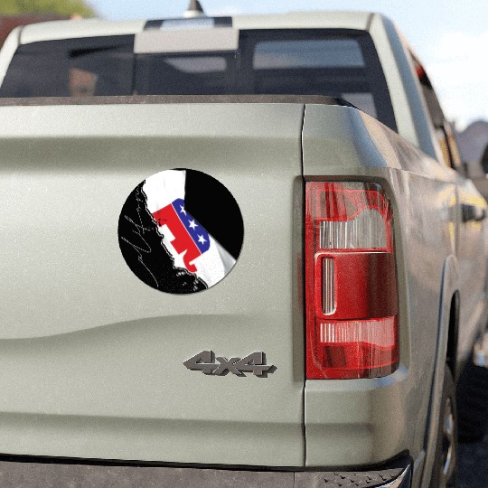 Republican Flag in California State Map CA Car Magnets