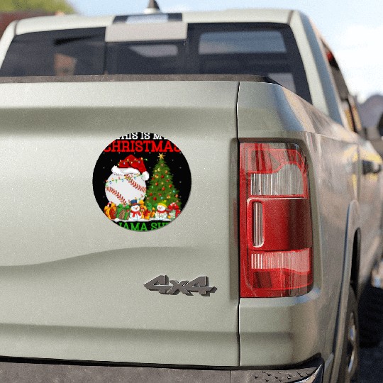 Baseball Christmas Tree Lights Car Magnets