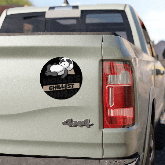 World's Chillest Animal Panda Bear Friend Giant Car Magnets