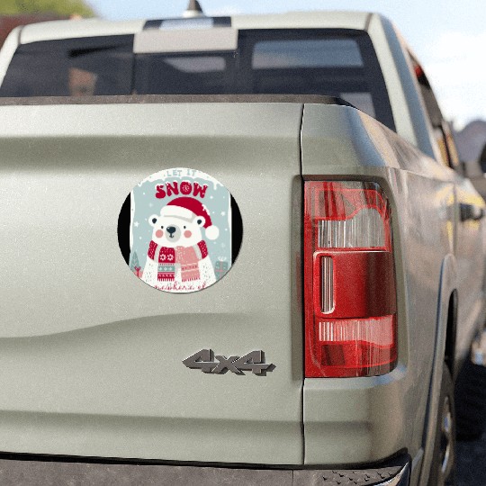 Let It Snow Somewhere Else Car Magnets