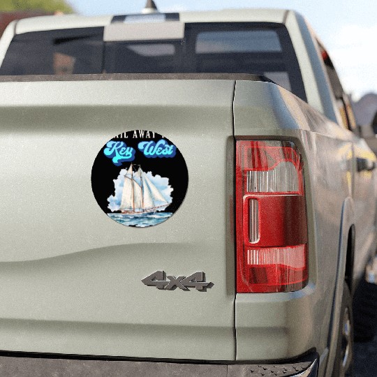 SAIL AWAY TO KEY-WEST Florida Keys Sunshine-State Car Magnets