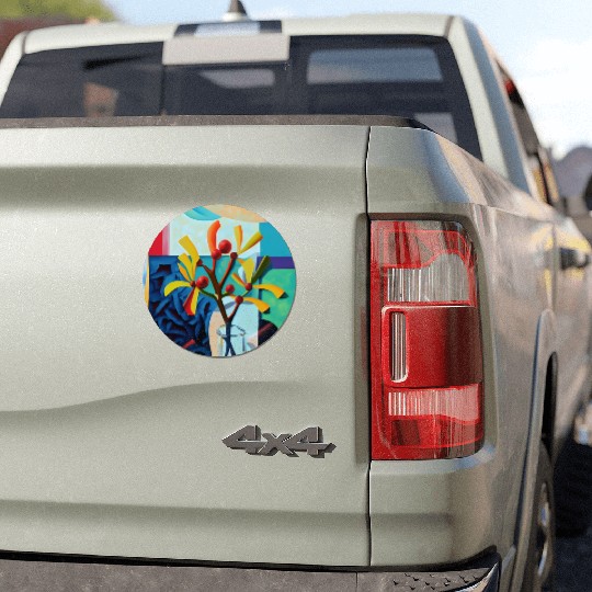 Everyday mistletoe Car Magnets