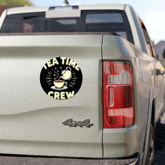 Tea Time Crew Car Magnets