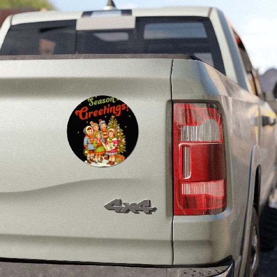Seasons Greetings Car Magnets